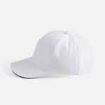 Бейсболка LONG BEACH, белая с темно-синим