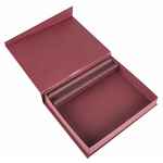 Коробка DUO под ежедневник и ручку, бордовая