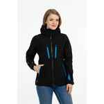 Куртка софтшелл женская PATROL черная с серым, размер XS