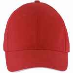 Бейсболка SOLAR, красная с белым