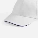 Бейсболка BUFFALO, белая с темно-синим