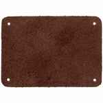 Лейбл кожаный BETA, XL, коричневый