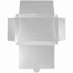 Коробка самосборная FLACKY SLIM, серебристая