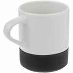 Кружка с силиконовой подставкой PROTEGE, черная