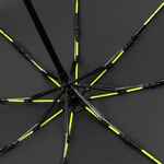 Зонт складной AOC MINI с цветными спицами, зеленое яблоко