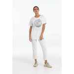 Футболка «Качели», белая, размер S