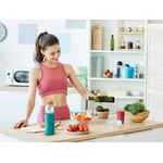 Бутылка для воды DAKAR, прозрачная с бирюзовым