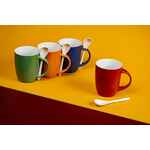 Кружка с ложкой CHEER UP, VER.2, оранжевая