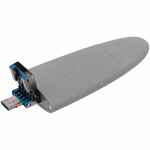 Флешка PEBBLE UNIVERSAL, USB 3.0, серая, 64 Гб