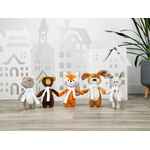 Мягкая игрушка BEASTIE TOYS, заяц с белым шарфом