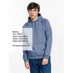 Толстовка унисекс STELLAR, синяя, размер XS