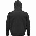 Толстовка унисекс STELLAR, черный меланж, размер 3XL