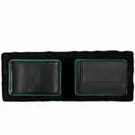 Кошелек PARTINICO, черный с бирюзовым