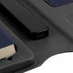 Органайзер с блокнотом и аккумулятором OIRO, синий