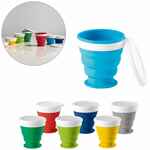 Складной стакан с крышкой ASTRADA, синий