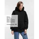 Худи оверсайз KULONGA COMFORT HEAVY, черное, размер XS/S