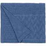 Плед SNIPPET, синий меланж (джинс)