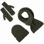 Варежки NORDKYN, зеленые (оливковые), размер S/M