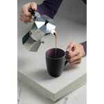 Кружка BRIGHT TULIP, матовая, черная с фиолетовым