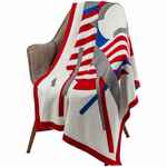 Плед на заказ TRICKSY NET, 4 цвета, М, акрил