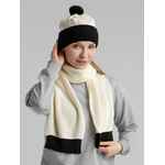 Шарф SNAPPY, белый с черным