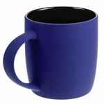 Кружка SURPRISE TOUCH BLACK с покрытием софт-тач, синяя