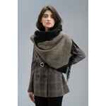 Палантин CHARMING, черный с бежевым