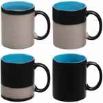 Кружка-хамелеон ON DISPLAY, матовая, черная с голубым