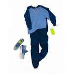 Футболка оверсайз VOZDUH 2.0, темно-синяя, размер XS/S