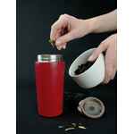 Термостакан с ситечком NO LEAK INFUSER, красный