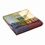 Плед AREQUIPA, красный с бежевым