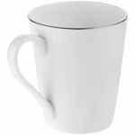 Кружка SELECT, белая с серебристой отводкой