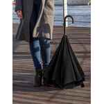 Зонт наоборот STYLE, трость, черный