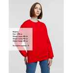 Свитшот унисекс COLUMBIA, красный, размер XS