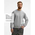 Свитшот унисекс COLUMBIA, серый меланж, размер XS