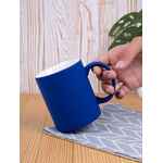 Кружка PROMO SOFT с покрытием софт-тач, синяя