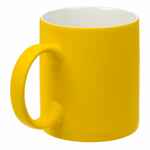 Кружка PROMO SOFT с покрытием софт-тач, желтая