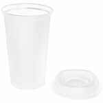 Стакан с крышкой COLOR CAP WHITE, белый