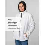 Куртка флисовая унисекс MANAKIN, белая, размер XS/S