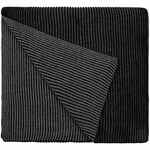 Шарф NOBILIS, черный с серым меланжем