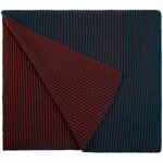 Шарф NOBILIS, бирюзовый с терракотовым