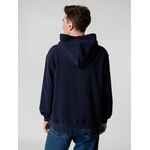 Худи флисовое унисекс MANAKIN, темно-синее, размер XS/S