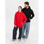 Худи оверсайз унисекс OUTSHINE, черное, размер XL/2XL