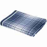 Плед DUOTONE, синий с белым