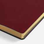 Ежедневник NEBRASKA FLEX, недатированный, бордовый с золотистым