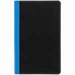 Ежедневник NICE TWICE, недатированный, черный с голубым