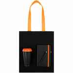 Набор VELOURS BAG, черный с оранжевым