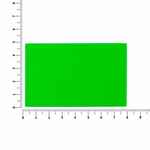 Лейбл из ПВХ DZETA, ХL, зеленый неон