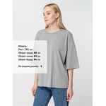 Футболка унисекс оверсайз STREET VIBES, серая, размер XS/S