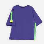 Футболка унисекс оверсайз STREET VIBES, фиолетовая, размер XL/XXL